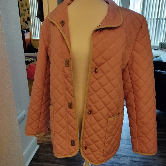 Utex Design Quilted Jacket Pink - Picture 4 of 6